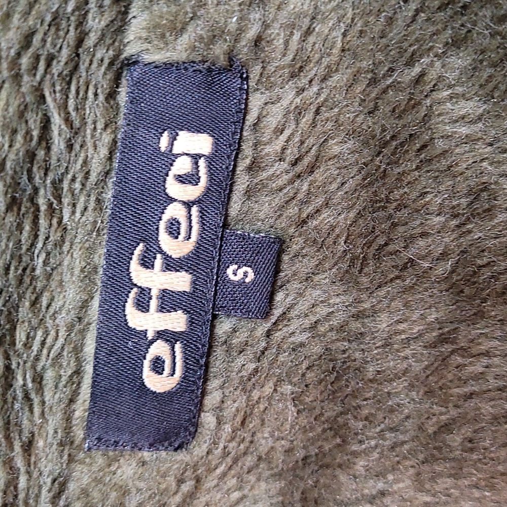 EFFECI ARMY GREEN VALOR AND FAUX FUR SHORT JACKET - Picture 13 of 15